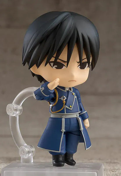 Fullmetal Alchemist Brotherhood Nendoroid Roy Mustang rerelease figure wearing Amestrian military uniform and alchemy glove