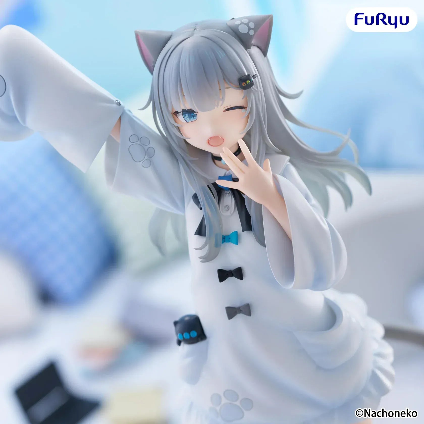 Nachoneko Trio-Try-iT figure rerun version FuRyu VTuber catgirl pajama hoodie collectible