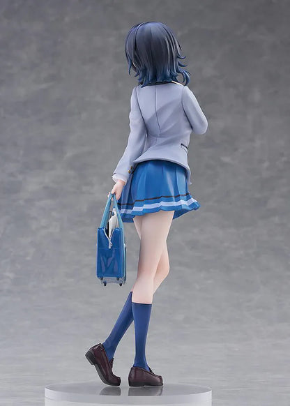 I Made Friends with the Second Prettiest Girl in My Class Umi Asanagi 1/7 Scale Figure featuring Umi in a school uniform with short dark hair, blue skirt, knee-high socks, and school bag.