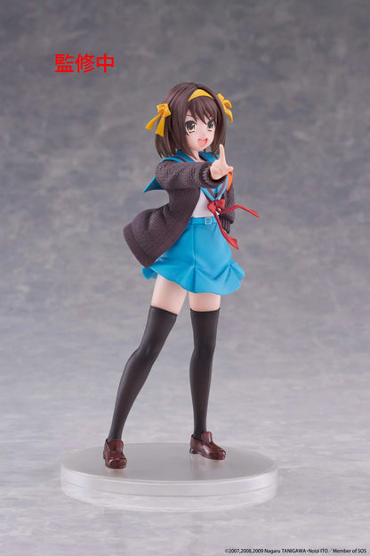 The Melancholy of Haruhi Suzumiya Haruhi Suzumiya Coreful Figure in school uniform with yellow headband and SOS Brigade armband