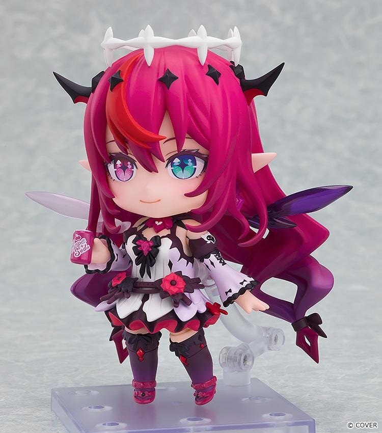 hololive production Nendoroid IRyS figure with interchangeable face plates, colorful hair, and signature outfit