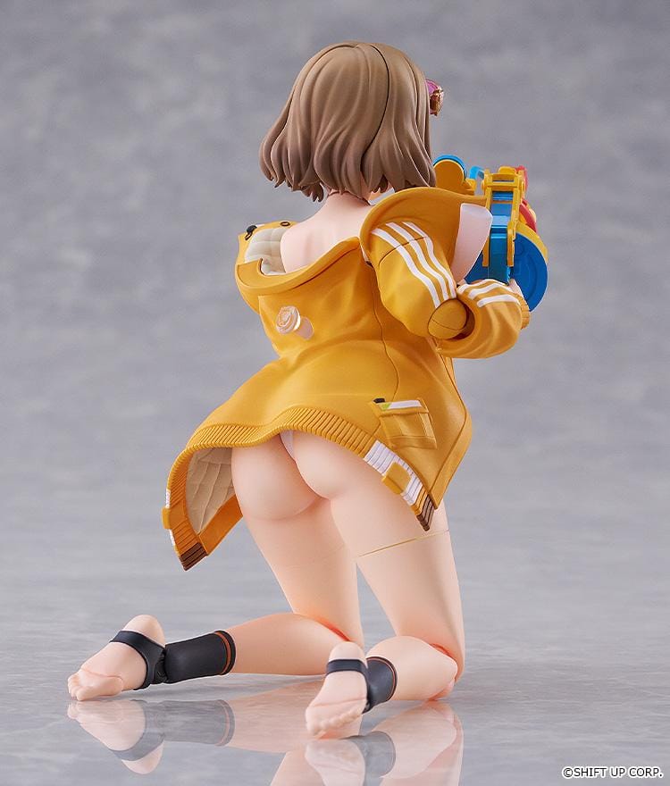 GODDESS OF VICTORY NIKKE figma Anis Sparkling Summer figure wearing swimsuit and yellow jacket with colorful water gun