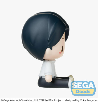 Yuta Okkotsu chibi figure from Jujutsu Kaisen The Culling Game seated in his white uniform with dark hair and gold buttons.
