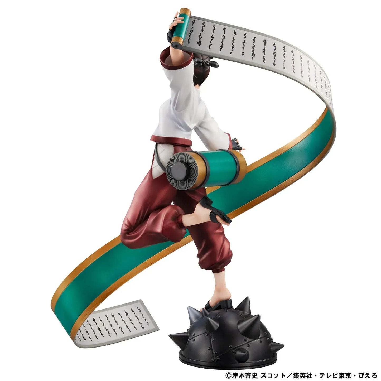 Naruto Shippuden Naruto Gals Tenten Figure with a large flowing ninja scroll and dynamic battle pose