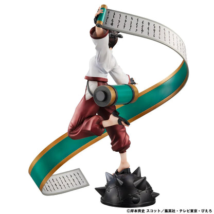 Naruto Shippuden Naruto Gals Tenten Figure with a large flowing ninja scroll and dynamic battle pose