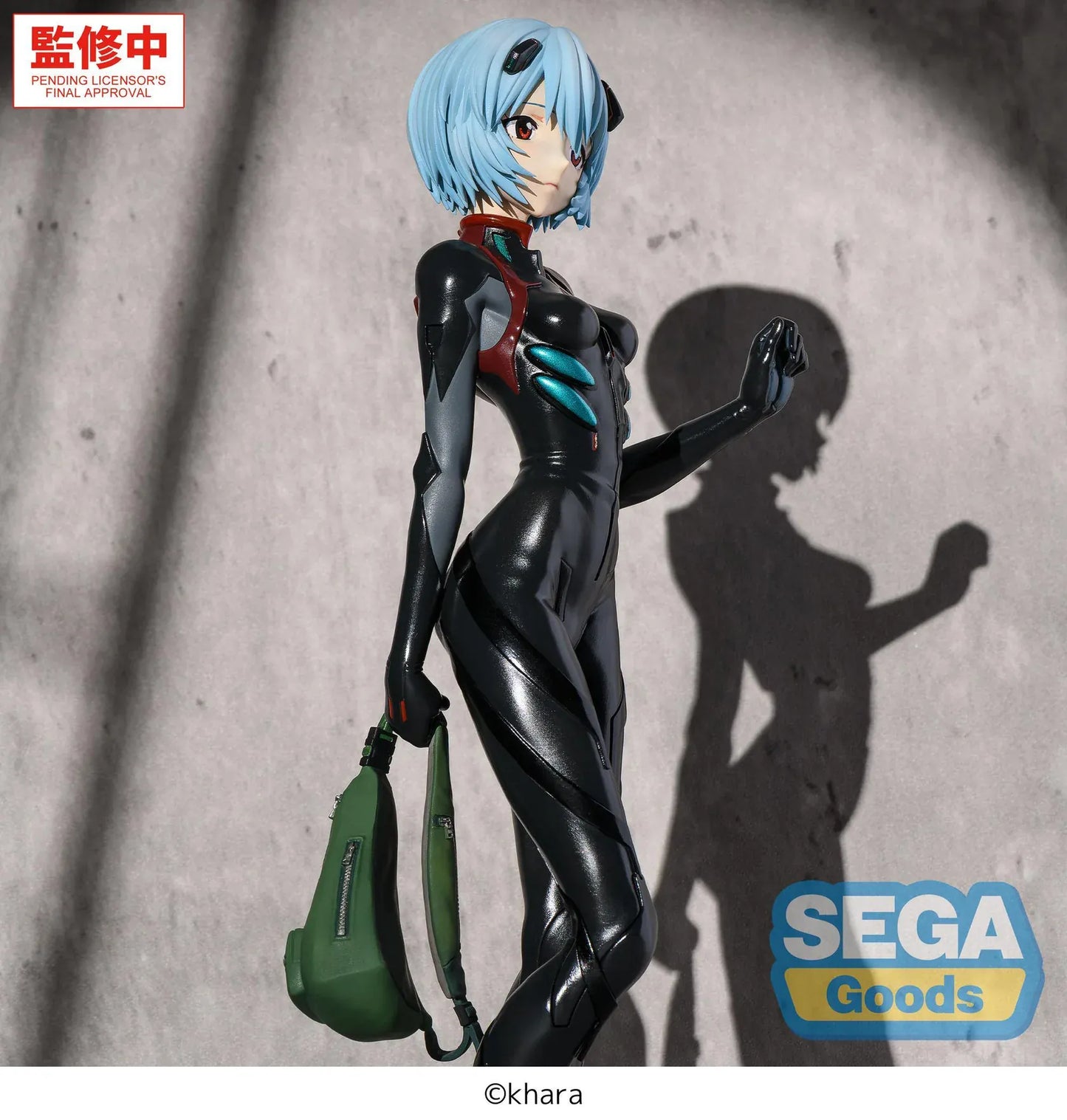 Rebuild of Evangelion FiGURiZMa Rei Ayanami Tentative Name Plugsuit Ver Figure wearing a black plugsuit