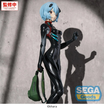 Rebuild of Evangelion FiGURiZMa Rei Ayanami Tentative Name Plugsuit Ver Figure wearing a black plugsuit