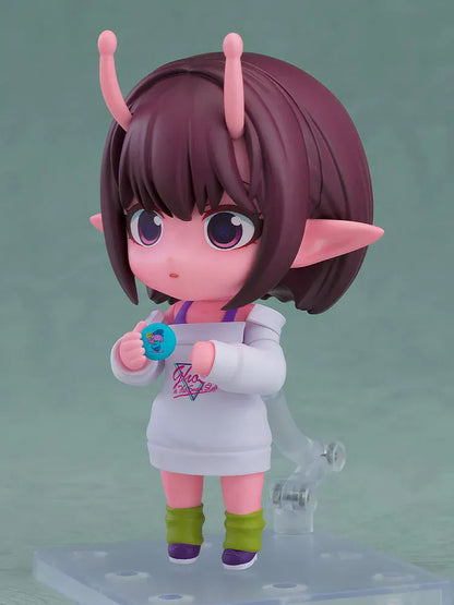 Milky Subway The Galactic Limited Express Nendoroid Chiharu figure with pink skin, horns, and chibi alien design
