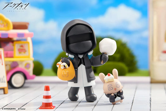 Arknights Doctor Chibi Figure Cuties Series with snack accessories and companion character display