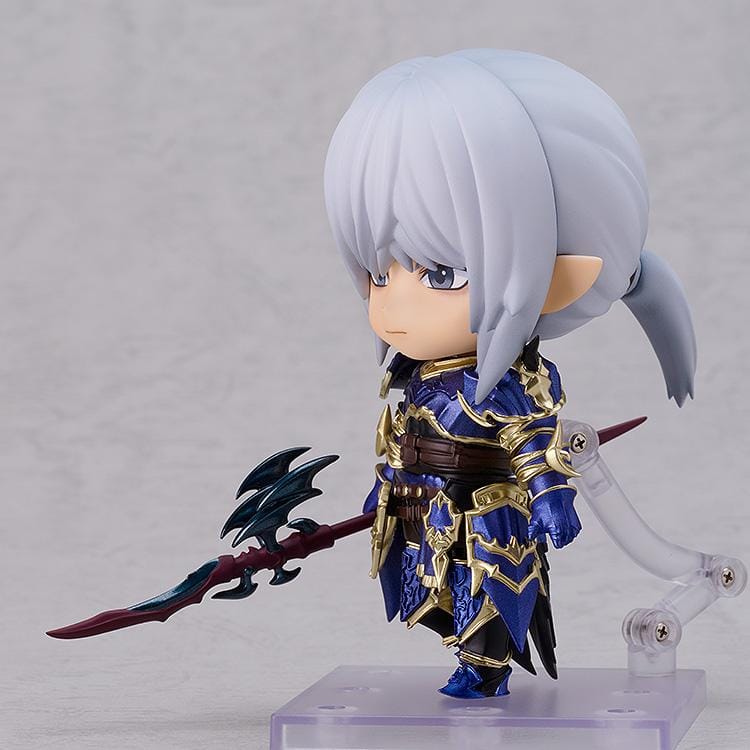 Final Fantasy XIV Nendoroid Estinien figure wearing dragoon armor and holding his signature lance