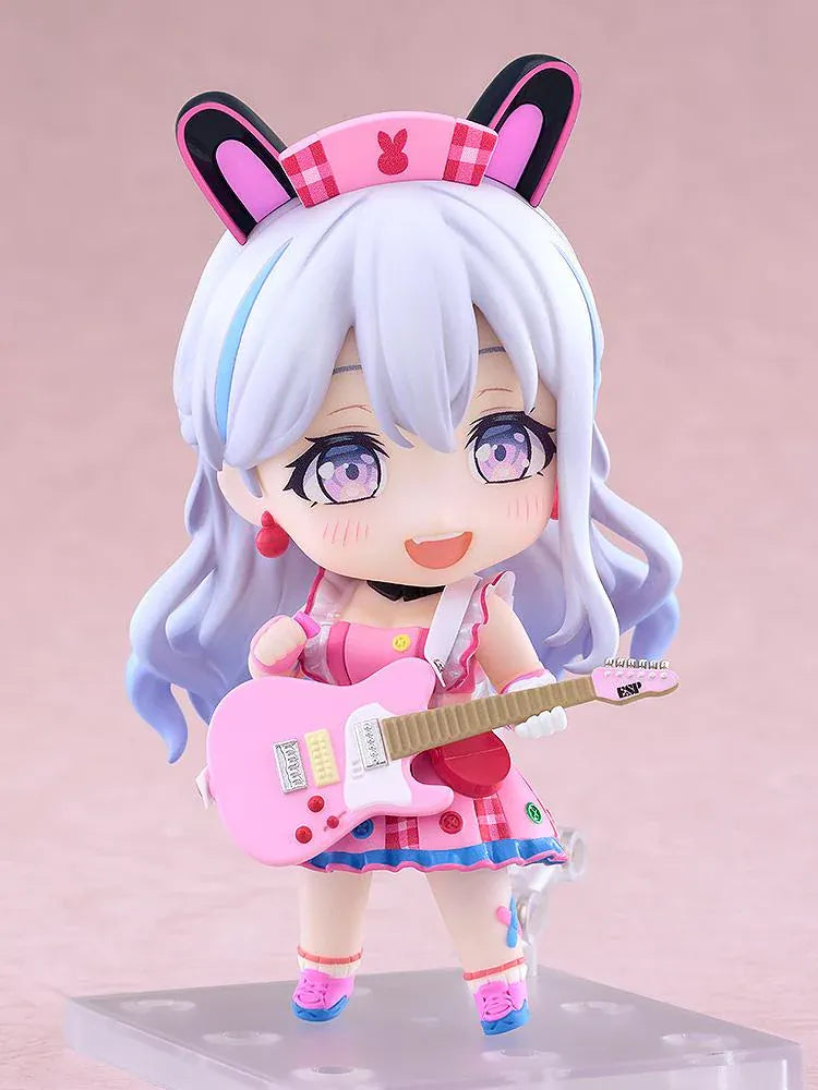 BanG Dream! Nendoroid Nonoka Miyanaga figure in a colorful stage outfit with interchangeable face plates and accessories
