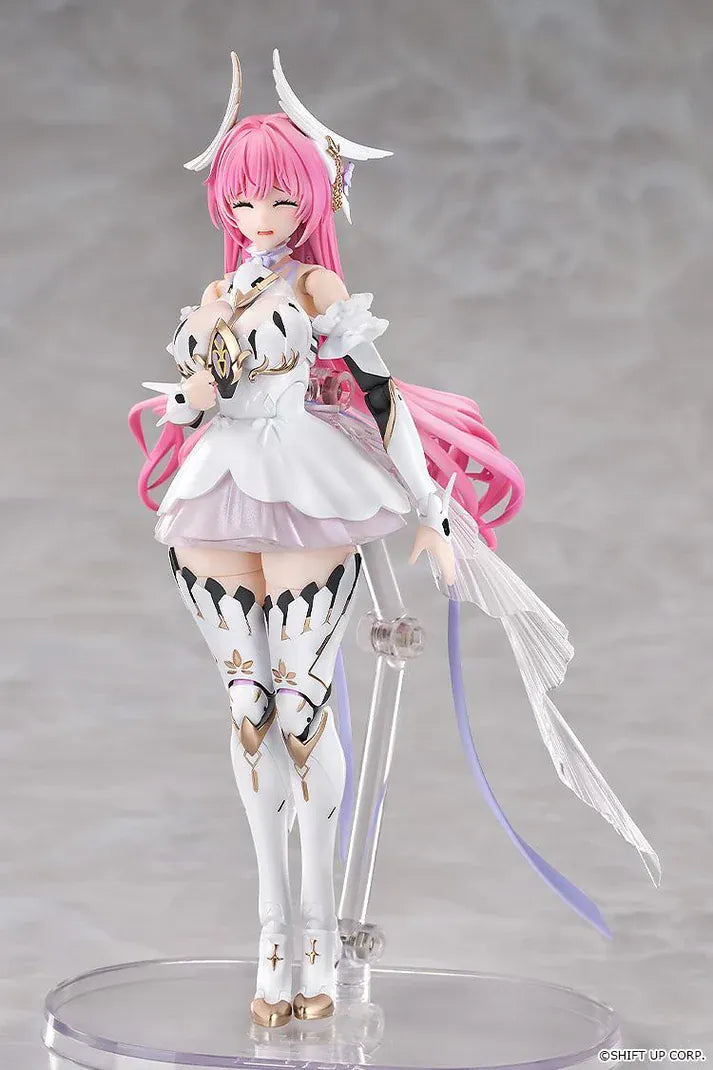 GODDESS OF VICTORY NIKKE Hyper Body Dorothy articulated figure wearing a white-and-gold outfit with mechanical wings.