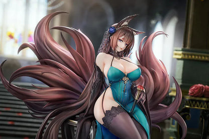 Azur Lane Amagi Throne of Fallen Petals Ver 1/7 scale figure seated on throne