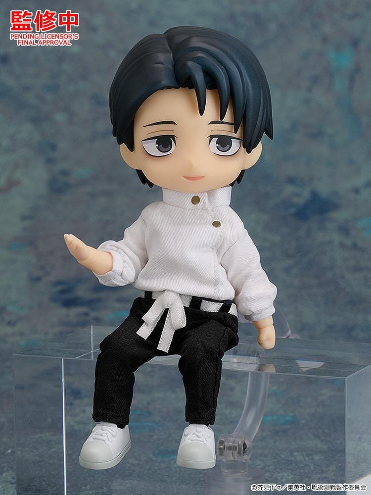 Jujutsu Kaisen Nendoroid Doll Yuta Okkotsu Execution Ver. figure wearing a white top and black pants