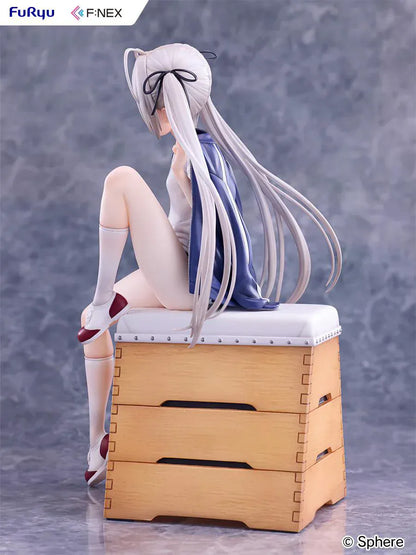 Yosuga no Sora Sora Kasugano Bloomers Ver 1/7 scale figure sitting on wooden vaulting box wearing gym uniform and bloomers.