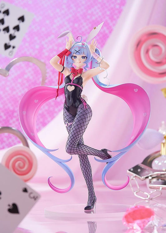 Hatsune Miku Rabbit Hole version POP UP PARADE L Size figure in bunny outfit with heart-shaped twin tails