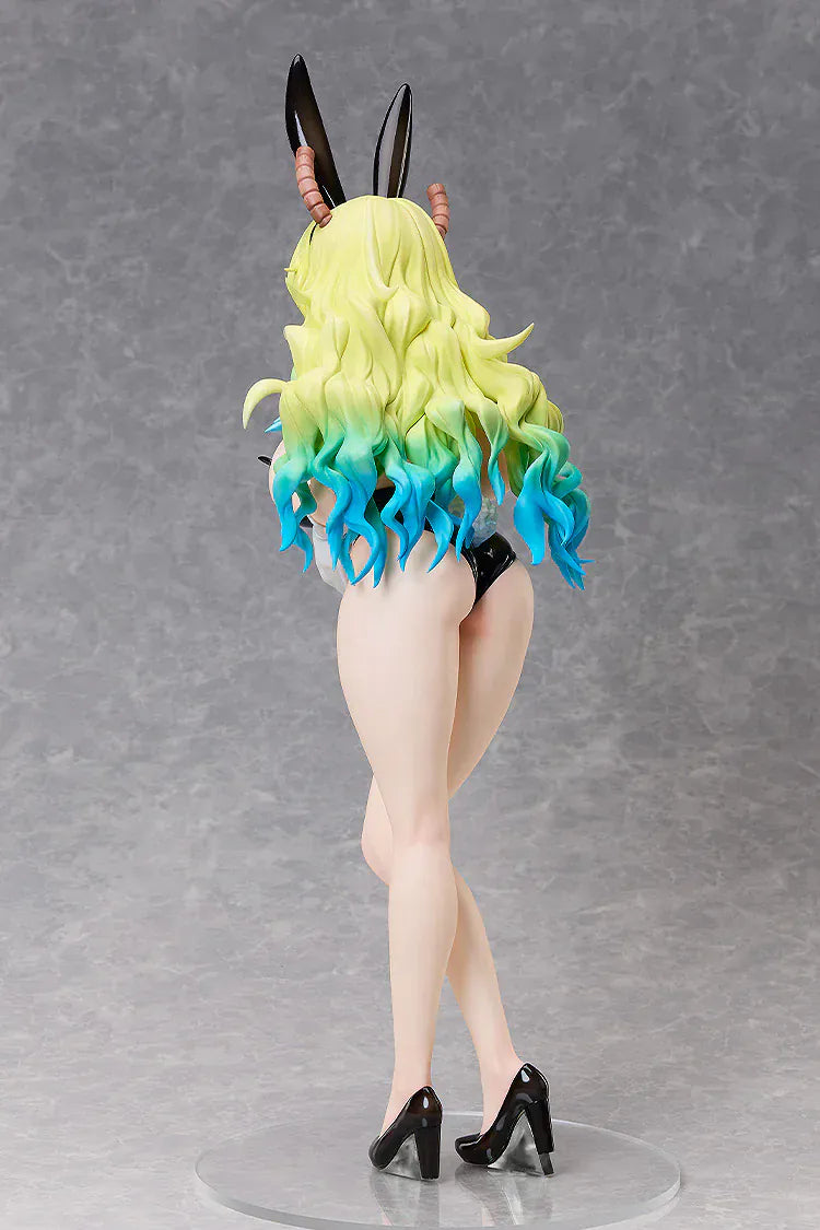 Miss Kobayashi's Dragon Maid Lucoa Bare Leg Bunny Version 1/4 scale anime figure with black bunny suit and long blonde gradient hair