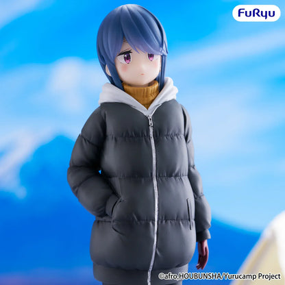 Laid-Back Camp Rin Shima Trio-Try-iT figure wearing black winter jacket and boots in walking pose