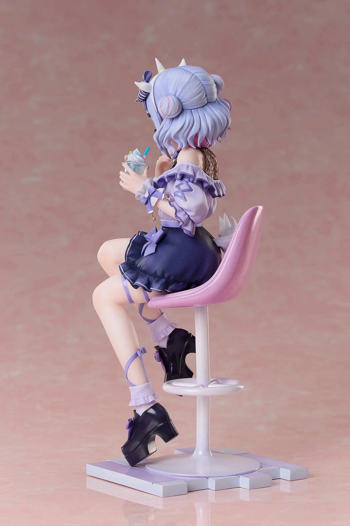 NoriPro Inuyama Tamaki Unicorn Jirai Style 1/7 Scale Figure sitting on chair holding drink