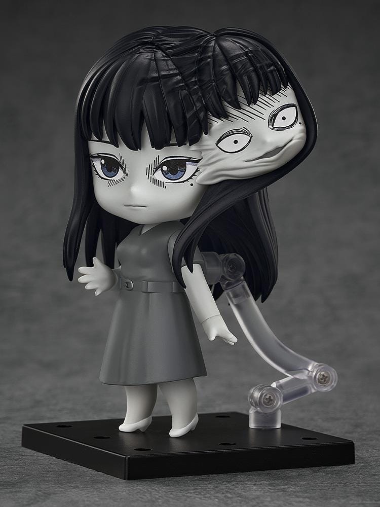Junji Ito Maniac Nendoroid Tomie chibi horror figure with long black hair and monochrome dress