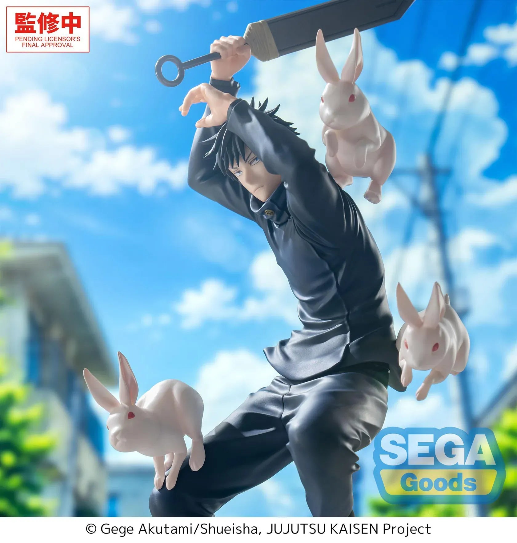 Jujutsu Kaisen Luminasta Megumi Fushiguro The Culling Game Version figure with rabbit shikigami in a dynamic battle pose