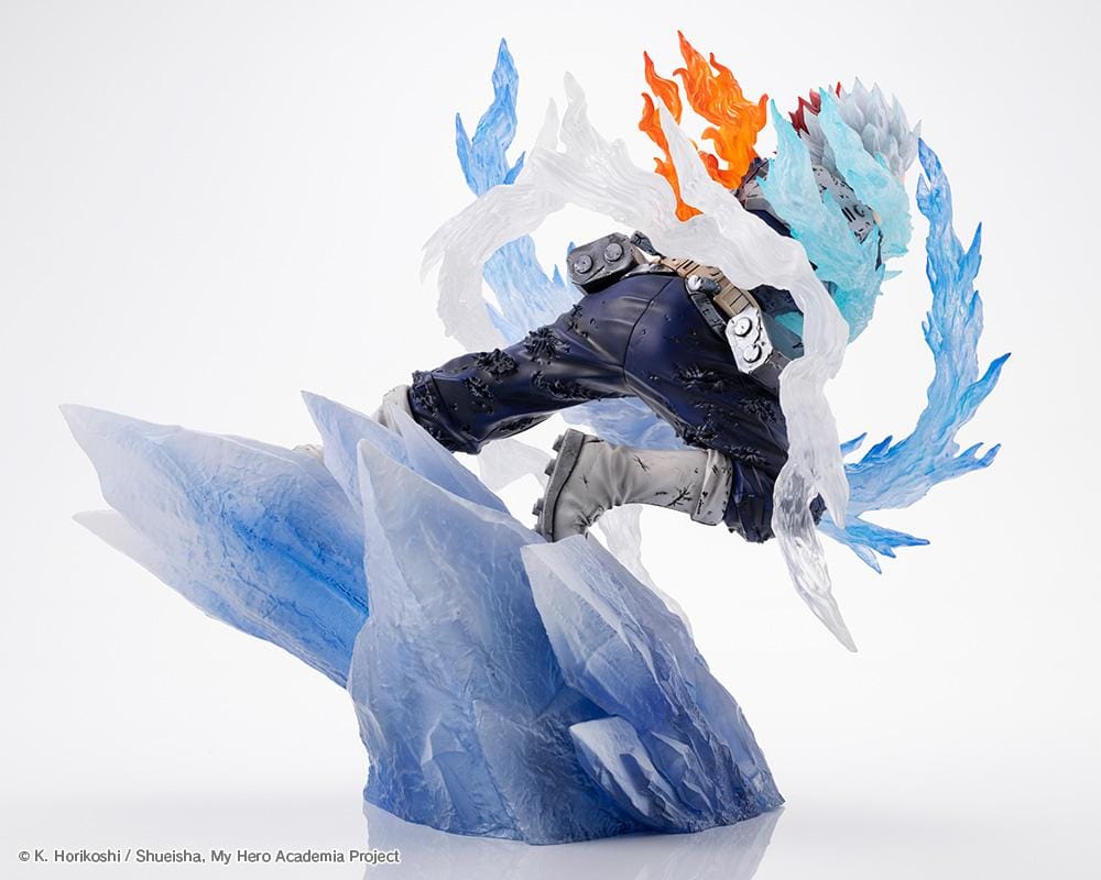 Shoto Todoroki Coldflames Pale Blade 1/8 scale figure with ice and fire effects from My Hero Academia