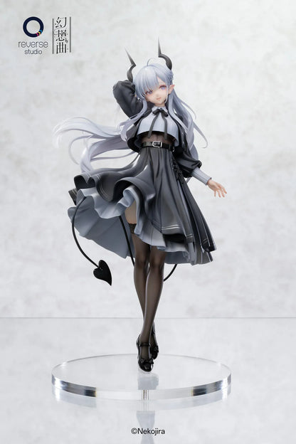 Fantasias Series Thea-chan Apprentice Succubus Ver Regular Outfit Edition 1/6 scale figure with bonus horns tail silver hair black dress