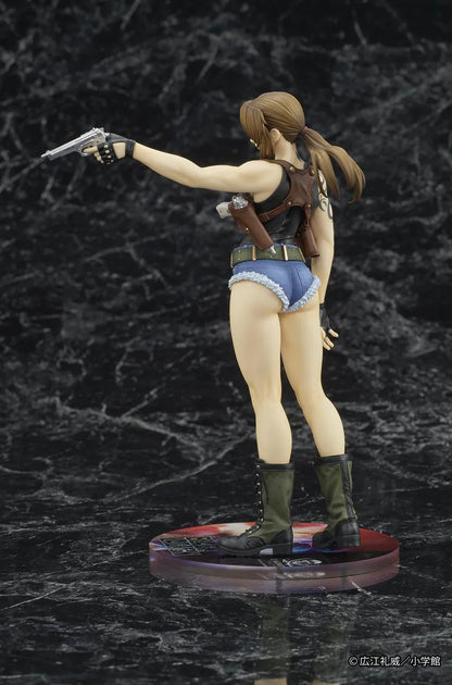 Revy Black Lagoon DIGSTA figure aiming pistol in action pose with detailed outfit