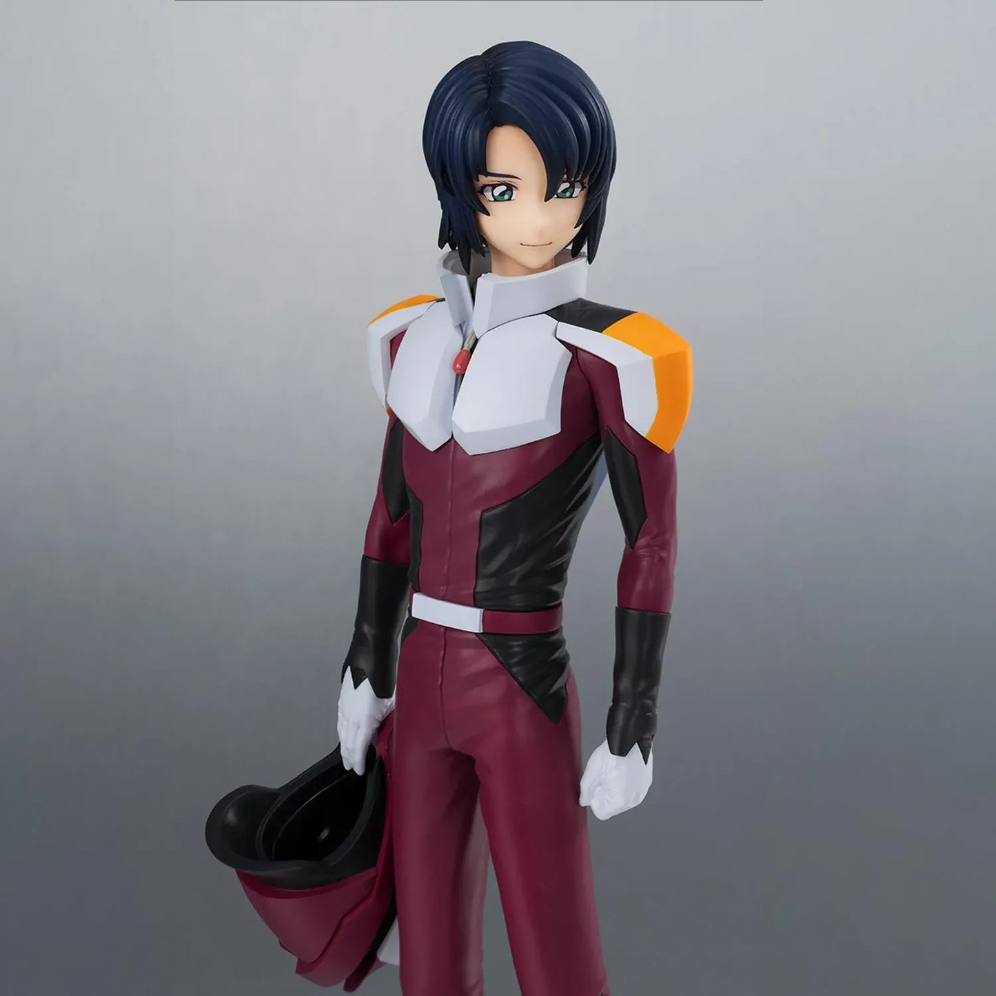 Mobile Suit Gundam SEED Freedom Lucrea Light Athrun Zala Pilot Suit Ver. Figure featuring Athrun with dark blue hair, pilot suit, white gloves, and standing display pose.
