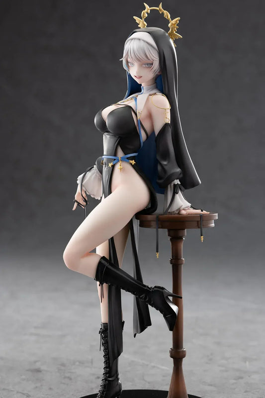 Ohisashiburi illustration Sister Anastasia Regular Edition 1/6 scale figure nun style outfit with halo headpiece black boots collectible