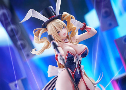 Azur Lane Guam Stage Setting Charmer 1/7 scale figure in bunny stage outfit holding microphone