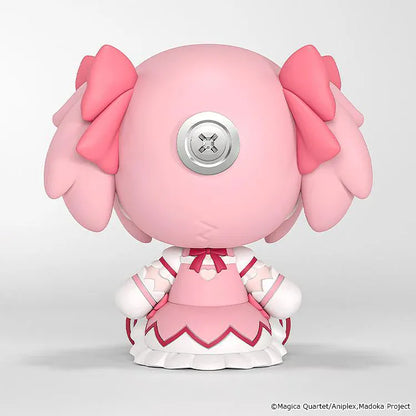 Puella Magi Madoka Magica Huggy Good Smile Madoka Kaname Figure with pink hair, bow details, and cute seated pose