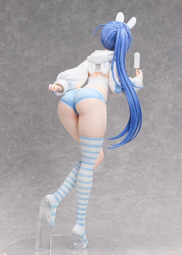 Azur Lane New Jersey Private Quarters Ver 1/3 Scale Figure with blue hair, bunny accessories, striped socks and frozen treat