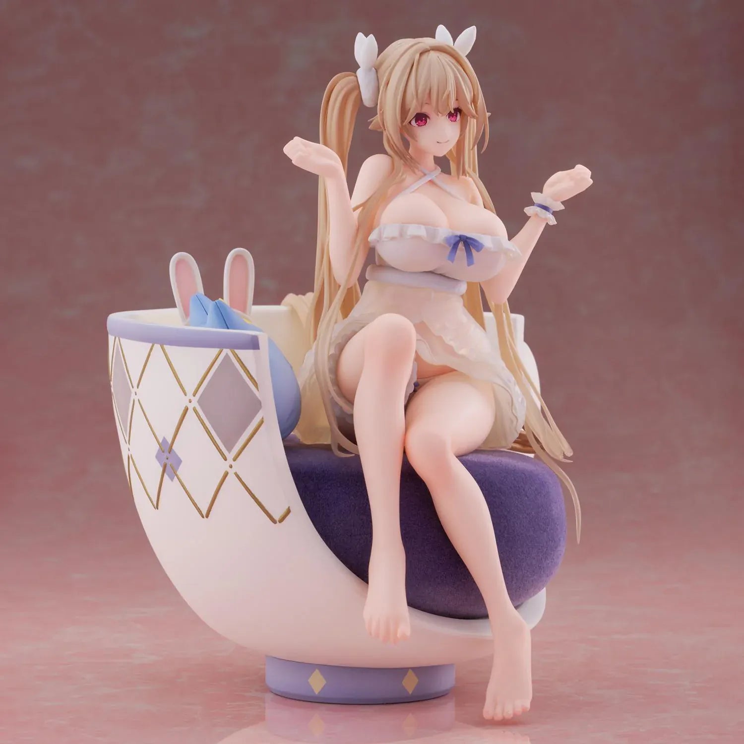 Azur Lane Anchorage Interaction Dormitory Ver. 1/7 scale figure seated in an oversized teacup chair with plush accessories