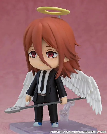 Chainsaw Man The Movie Reze Arc Nendoroid Angel Devil figure featuring Angel Devil with white wings, halo, and Public Safety suit