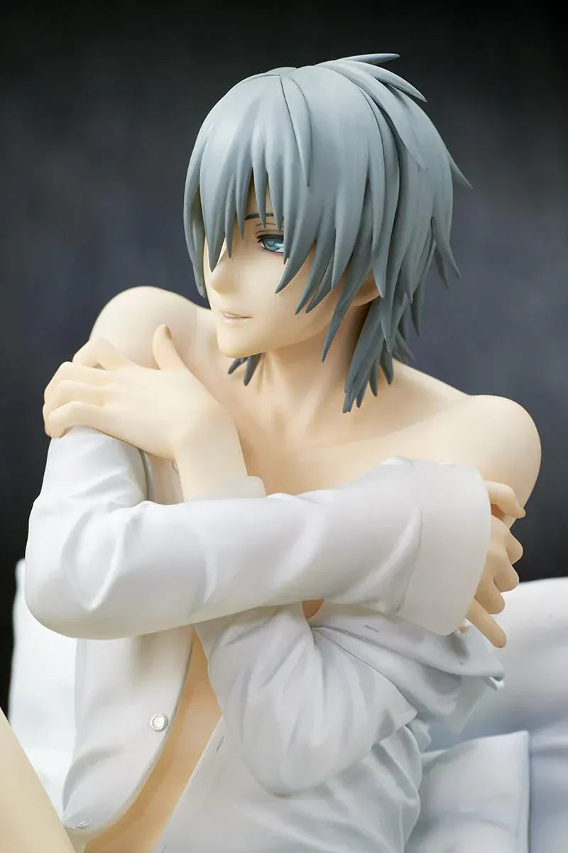 Akira 1/7 scale figure from Togainu no Chi sitting on cushion with relaxed pose and detailed sculpt
