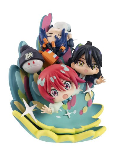 Mobile Suit Gundam GQuuuuuuX FigUnity figure with colorful chibi characters and bonus gift