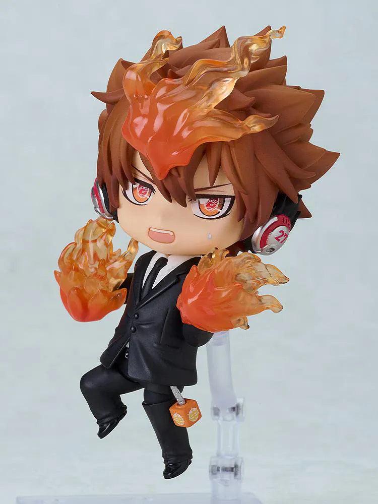 Reborn Nendoroid Tsunayoshi Sawada Black Suit Ver with dying will flame effect