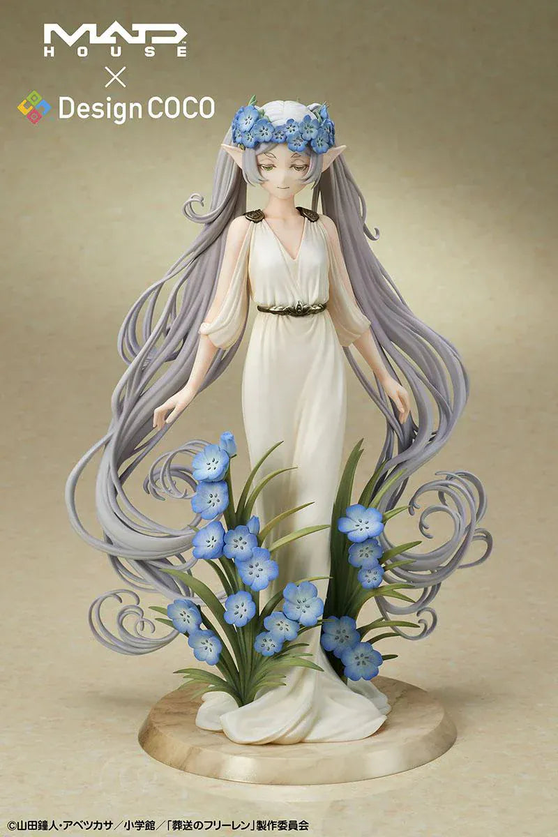 Frieren and Himmel Art Nouveau Style 1/7 Scale Figure Set Beyond Journey’s End MADHOUSE DesignCOCO anime figures with floral bases