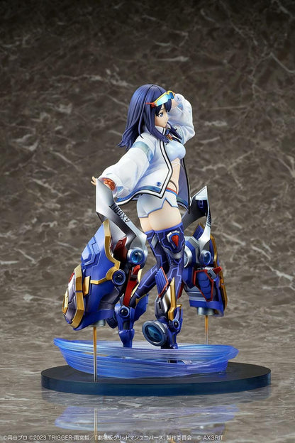 Gridman Universe Rikka Takarada AXGRIT Ver. 1/7 Scale Figure with futuristic armor and mechanical base