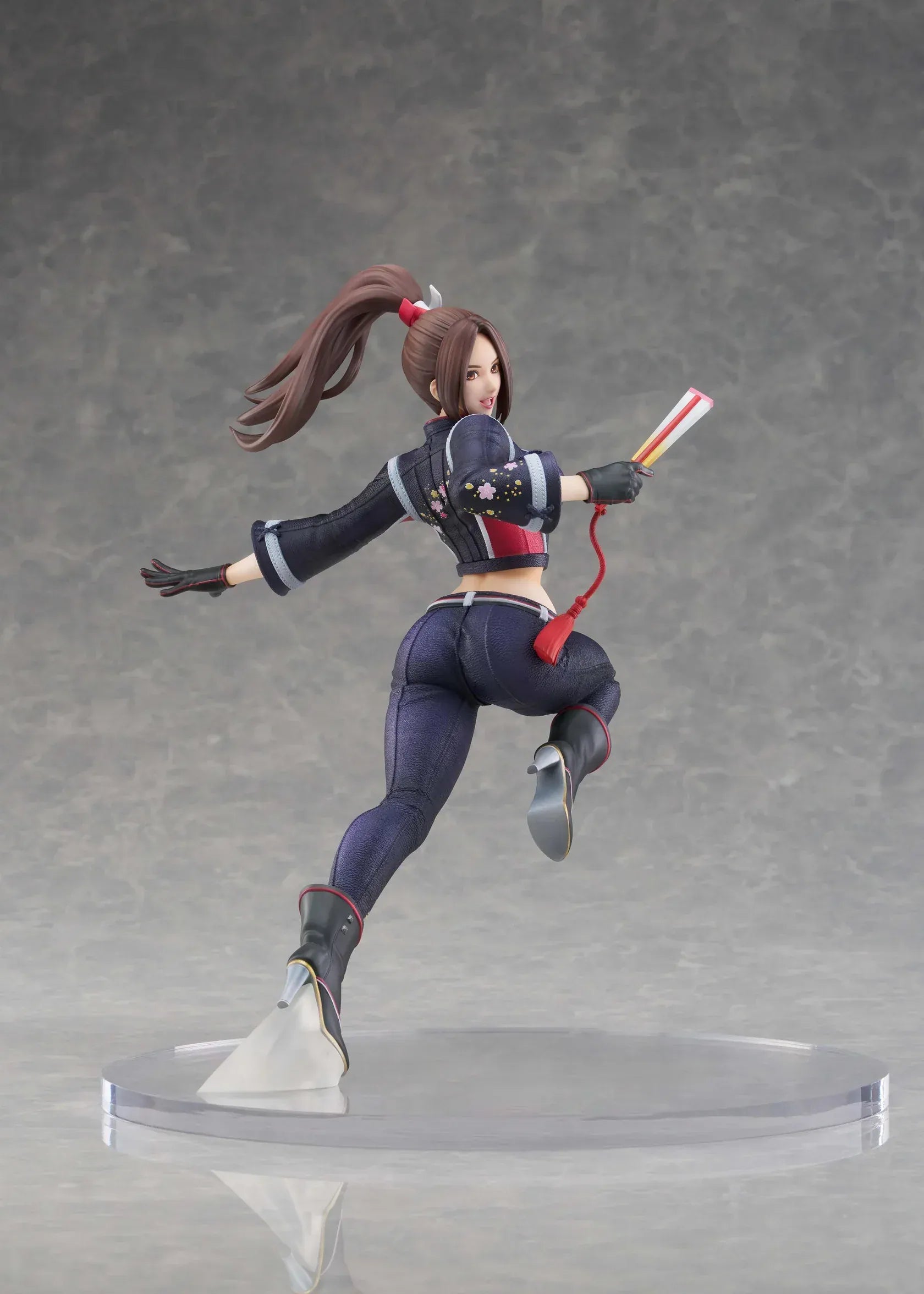 Mai Shiranui City of the Wolves 1/7 scale figure in dynamic action pose with modern ninja outfit
