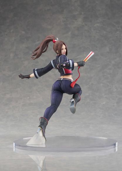 Mai Shiranui City of the Wolves 1/7 scale figure in dynamic action pose with modern ninja outfit