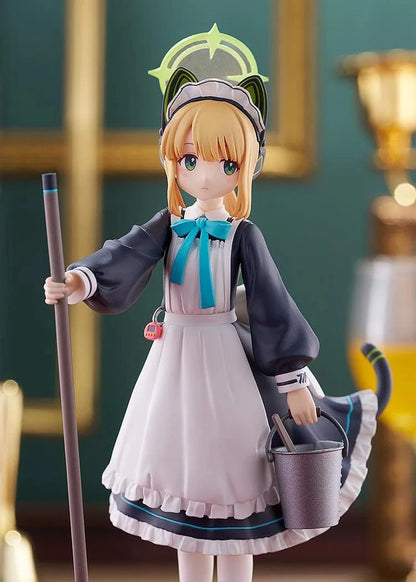 Blue Archive Pop Up Parade Midori Maid Ver. figure with broom and bucket in maid outfit