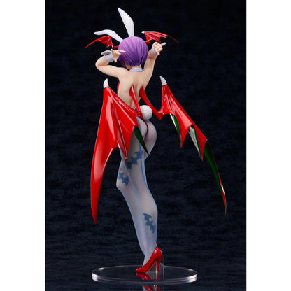Darkstalkers Lilith Bunny Ver. 1/4 scale figure featuring a glossy bunny outfit, bat wings, and fishnet stockings