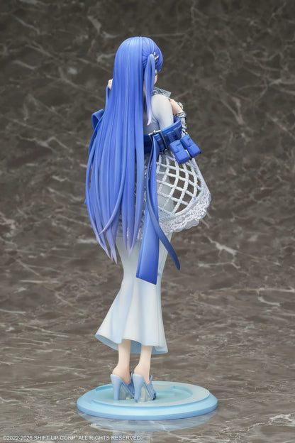 GODDESS OF VICTORY NIKKE Arcana 1/7 Scale Figure with blue hair, light-blue dress, accessories, and display base