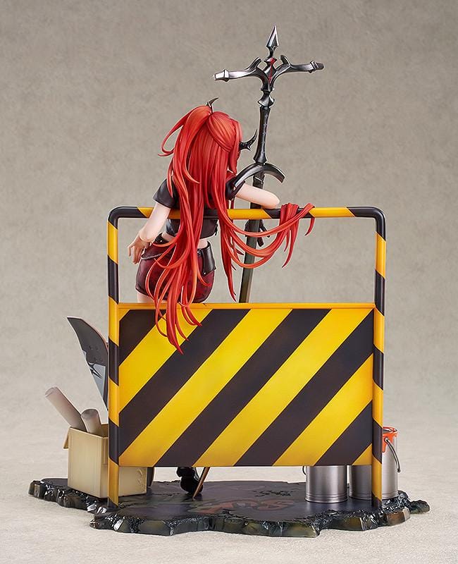 Surtr Liberte Echec 1/7 scale figure Arknights anime figure red hair urban base sword leaning pose detailed collectible