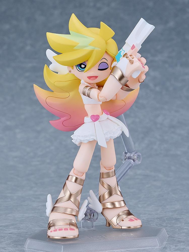 New PANTY & STOCKING with GARTERBELT figma Panty Angel ver Figure with blonde hair, white angel outfit, halo, and wings