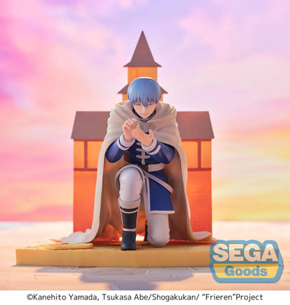Frieren Beyond Journey's End Luminasta Himmel Eternal Love Figure kneeling with ring box in front of scenic building backdrop