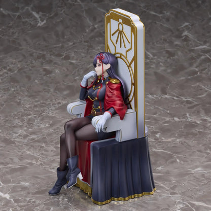 Chained Soldier Ren Yamashiro 1/6 scale figure sitting confidently on an ornate gold and white throne