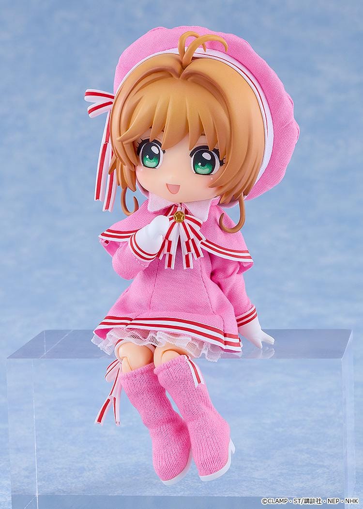 Cardcaptor Sakura Clear Card Nendoroid Doll Sakura Kinomoto Costume Version wearing a pink outfit